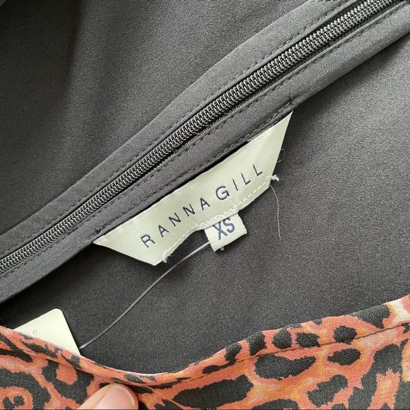 Anthropologie Ranna Gill Floral Cut-Out Midi Dress XS - Picture 6 of 7